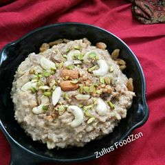 A picture of Microwave instant Dates kheer.
