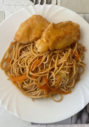 Kínai pirított tészta recept fotója