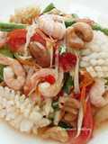 ตำไทยกุ้งหมึก #กับแกล้ม