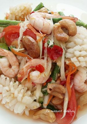 รูปของ ตำไทยกุ้งหมึก #กับแกล้ม