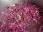 A picture of steamed cabbage salad