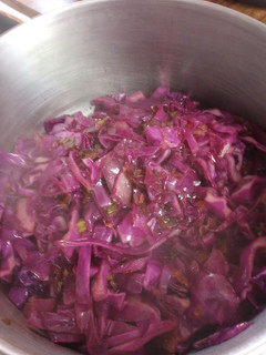 A picture of Warm Red Cabbage Salad.