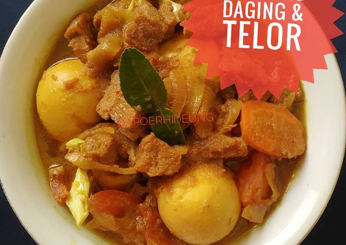 Cara Bikin Tongseng daging &amp; telor Murah