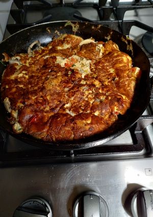 Una foto de Tortilla de champiñones