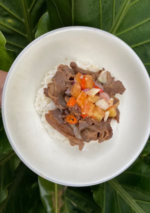 Foto resep Beef Ricebowl Dabu Dabu