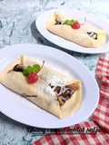 Pisang crepes coklat salju