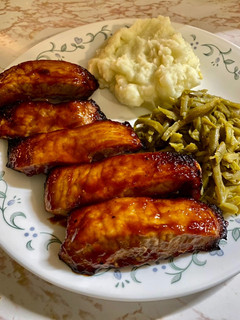A picture of Air Fryer BBQ Pork Boneless Ribs.