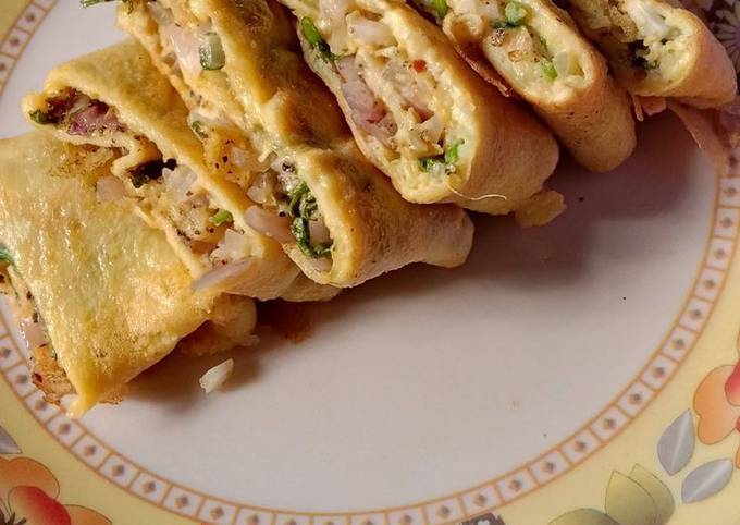 Egg Rolls 
(Quick simple breakfast)
