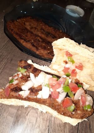 Una foto de Chorizo colorado vegano!