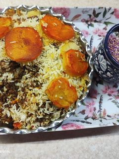 عکسی از دستور ماش پلو گیاهی