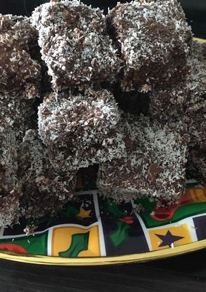 Nagyon csokis kókuszkocka recept fotója