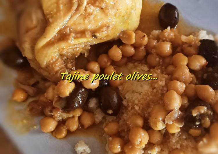 Tajine poulet olives