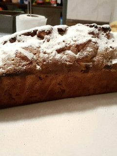 Una foto de Budín de manzana