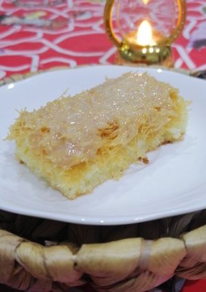 صورة لوصفة كيكة بالشعيرية لذيذة 🤤