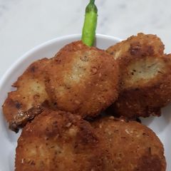 Mom's quick and easy Coconut fritters A picture of Mom's quick and easy Coconut fritters.