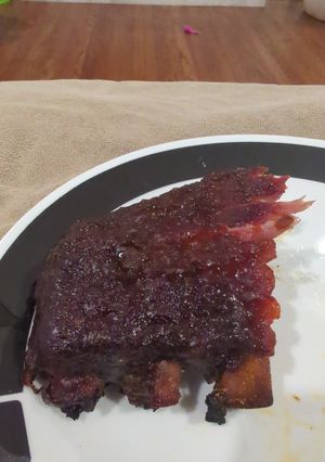 A picture of Fall-Off-The-Bone Ribs.