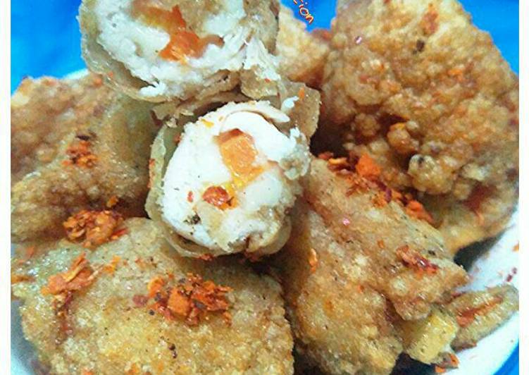 Resep Ayam keju wortel berselimut crispy (PostingRame2_ayam), Enak Banget