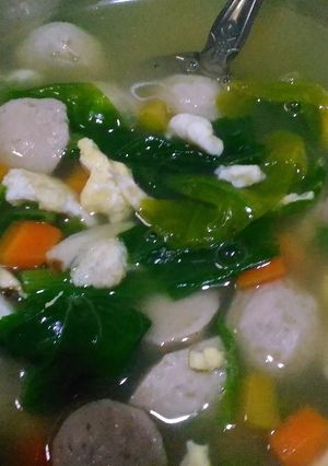 Foto resep Sup telur & baso, simpel dan cepat