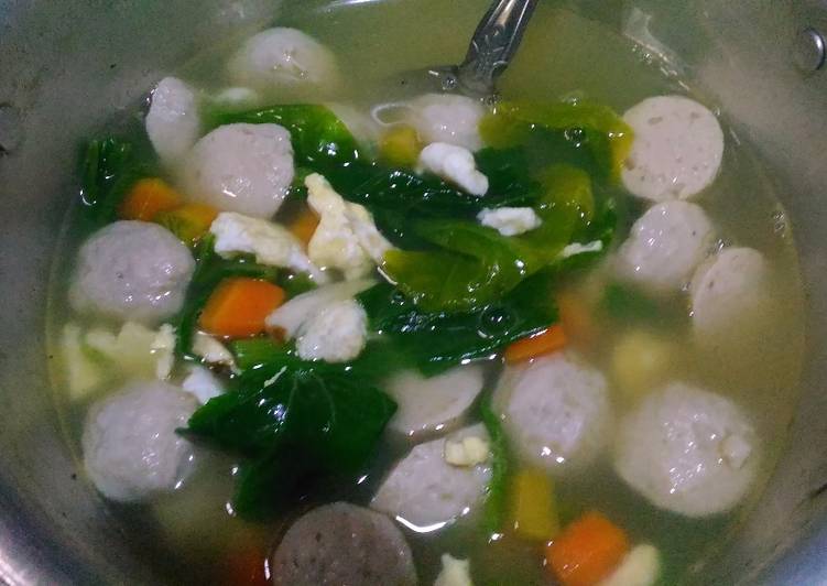 Sup telur & baso, simpel dan cepat