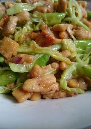 Foto resep Oseng Kembang Turi + Tempe