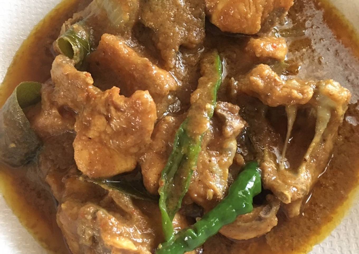Manok tumeh (Ayam tumis khas Aceh)