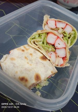 รูปของ 🌯🥬🦀สลัดปูอัดงาญี่ปุ่นโรล