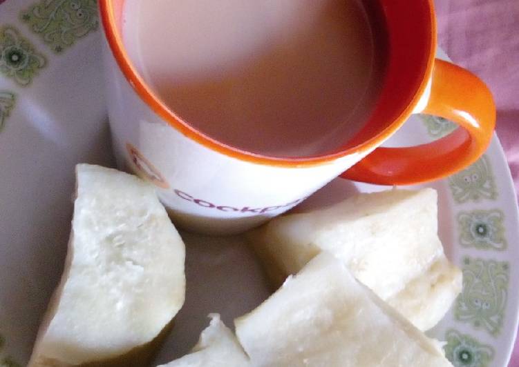 Sweet potatoes and tea