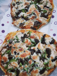 عکسی از دستور پیتزا مرغ و قارچ