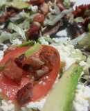 Tostadas de maíz azul