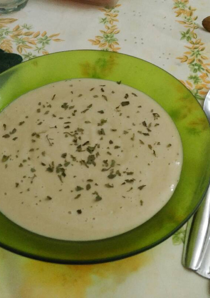Una foto de Crema de berenjena