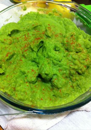Una foto de Puré de guisantes