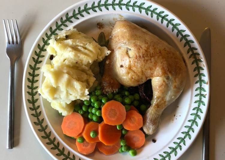 How to Make Speedy Chicken Leg with Caper Mash