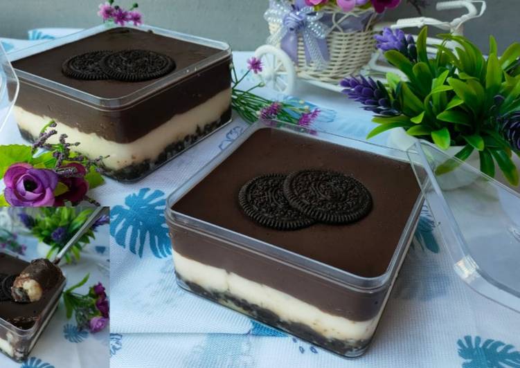 Langkah Mudah untuk Membuat OREO DESSERT BOX SIMPLE BANGET|RASANYA SUPER DUPER ENAK Anti Gagal