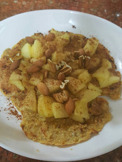 Una foto de Panqueque saludable manzana y canela