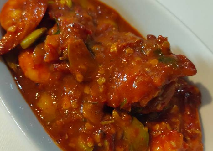 Udang Pete Balado Sereh