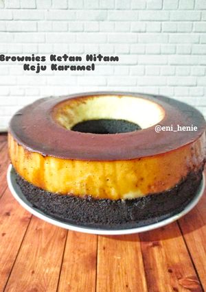 Foto resep 949. Brownies Ketan Hitam Keju Karamel