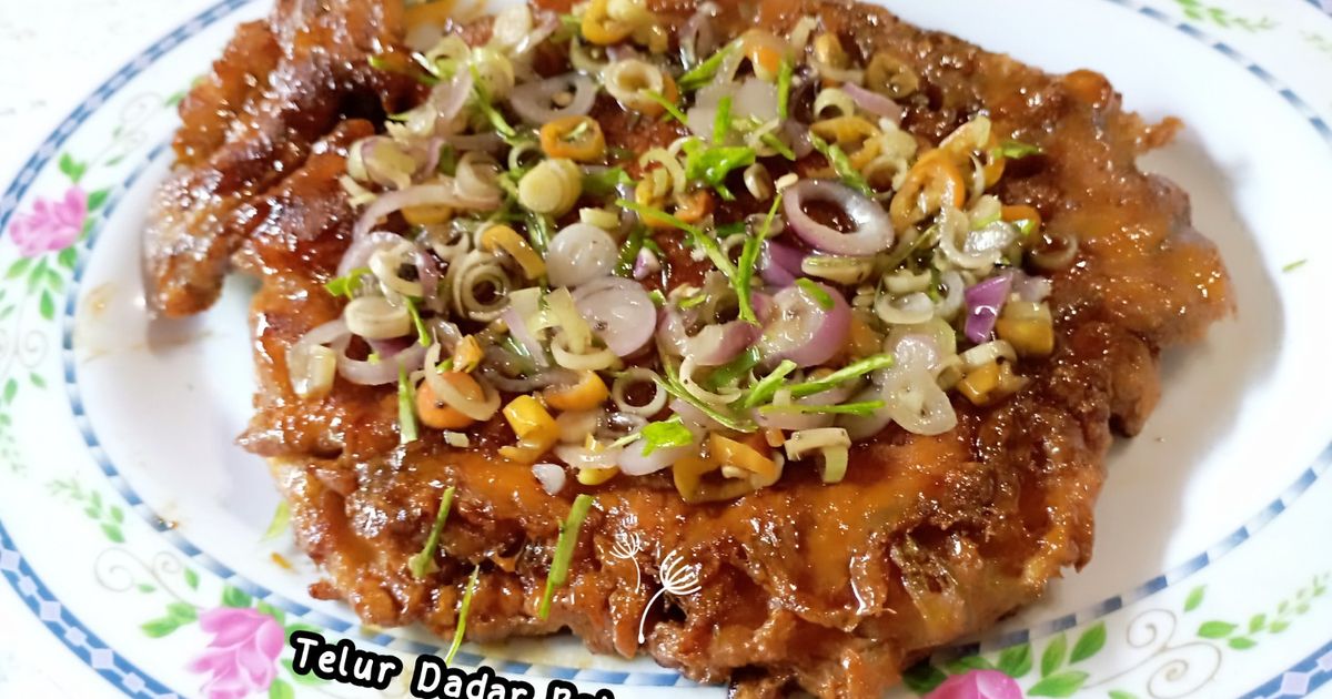 Telur Dadar Bakar Sambal Matah