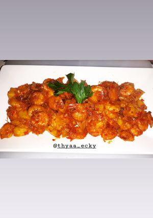 Foto resep Balado udang kentang❤