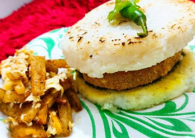 Recipe of Favorite Rajma Rice Burger