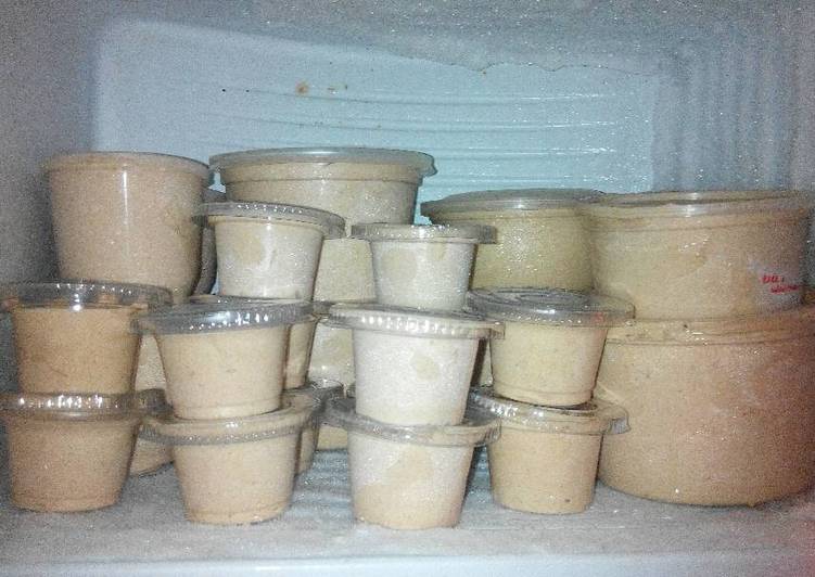 Ice Cream Coklat Mix Pepaya n 2 Putih Telur