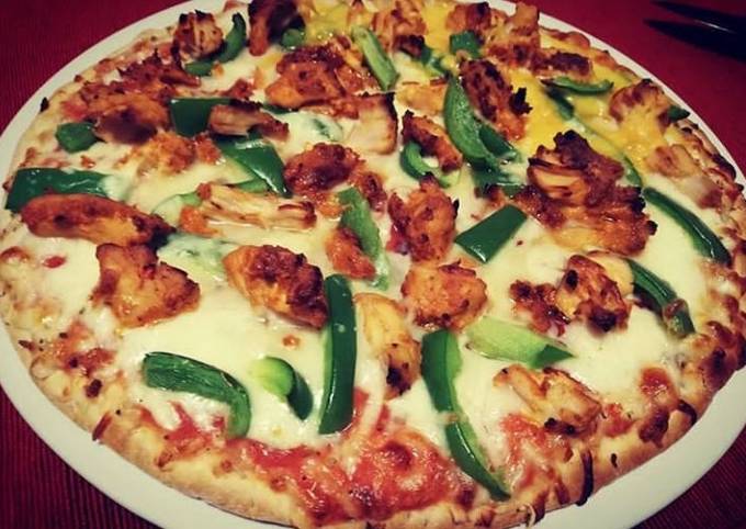 Simple Way to Prepare Perfect Chicken Fajita pizza