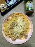 Spaghetti aglio olio tuna