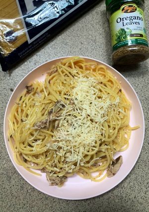 Foto resep Spaghetti aglio olio tuna