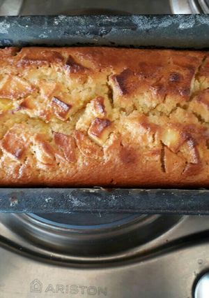 Una foto de Budín de manzana y naranja