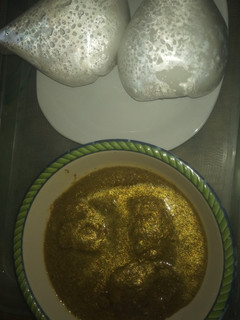 A picture of Fresh Okro soup.