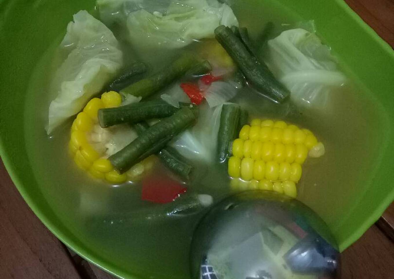 Sayur-sayuran yang baru dicincang