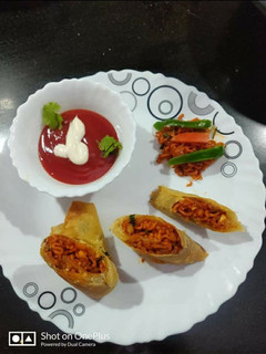 A picture of Veg spring rolls.
