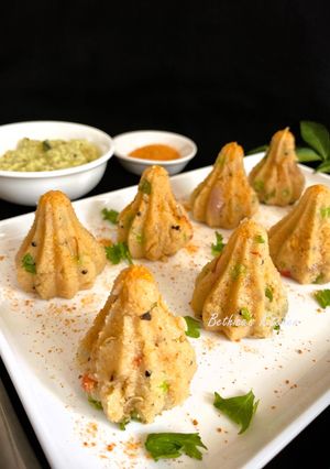 A picture of Upma Modak - Fusion style.