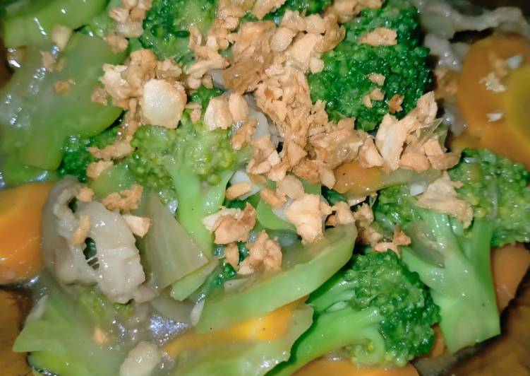 Cara Gampang Menyiapkan Ca Brokoli Sapi, Enak