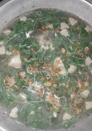 Foto resep Sayur bening bayam kacang